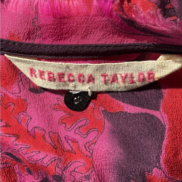Rebecca Taylor Fuchsia Floral Blouse - Picture 9 of 10